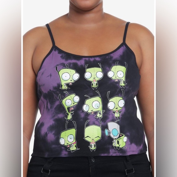 Invader Zim GIR Grid Tie-Dye Girls Cami - Picture 2 of 2